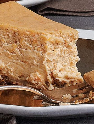 Cheesecake de Batata Doce com Crosta de Gengibre