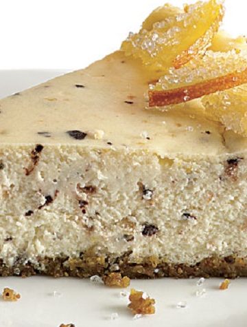 Cheesecake de Cannoli com Chocolate e Laranja