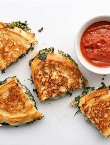 Espinafre e Queijo Feta Grelhado